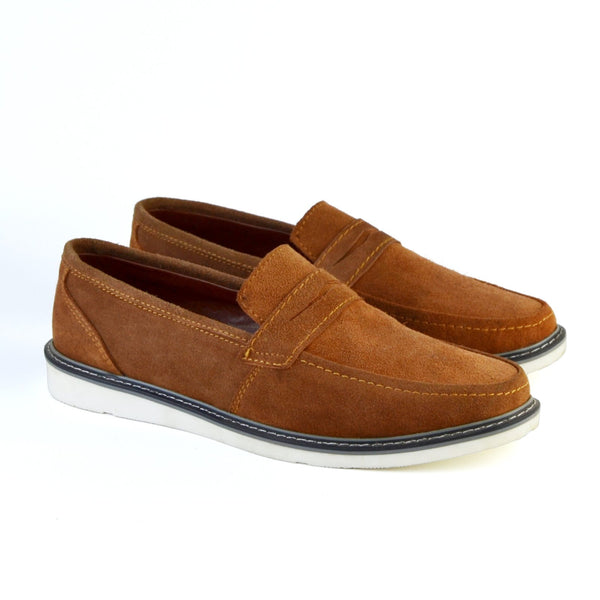 Leather Suede Loafer shoes - S-3001
