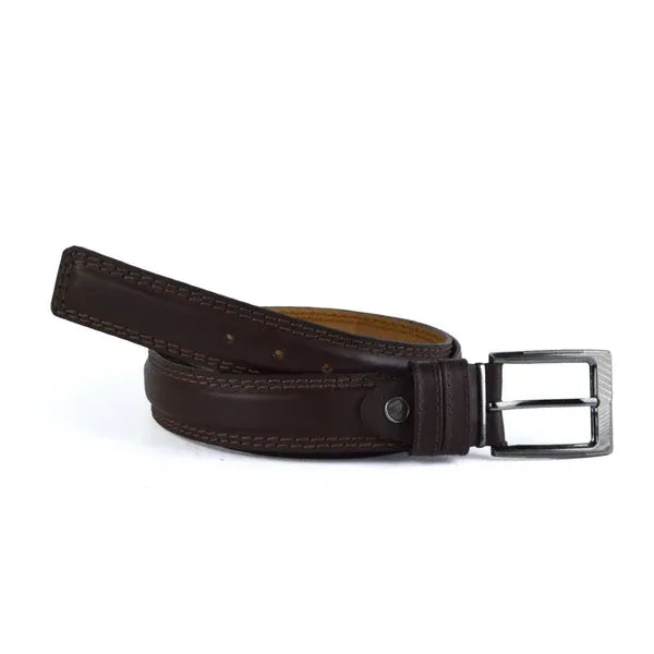 Leather Semi formal belt - 2B-11 Brown