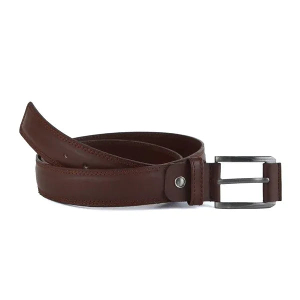 Leather Semi formal belt - 2BB-11 BROWN