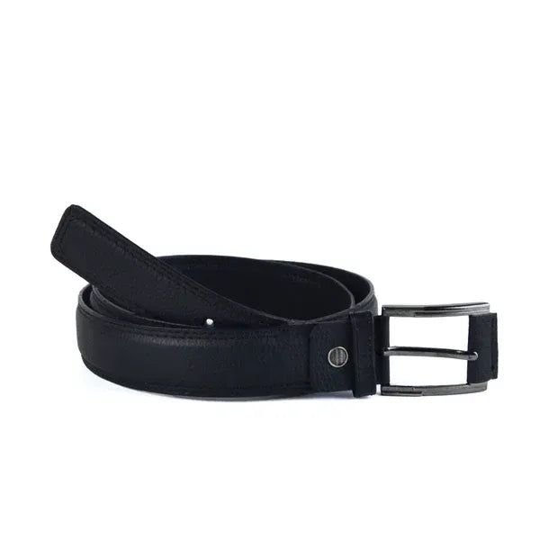 Leather Semi formal belt - 2MM-11 BLACK