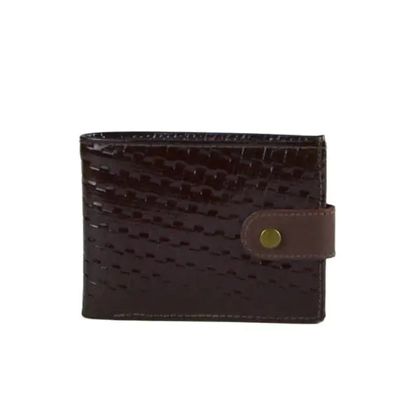 محفظة جلدية بنية - S-22LOCK-BROWN