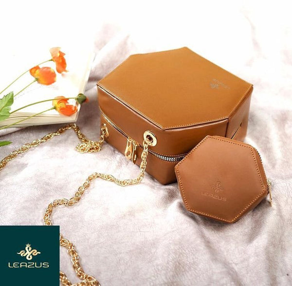 Leather bag for women - Hexa Havan