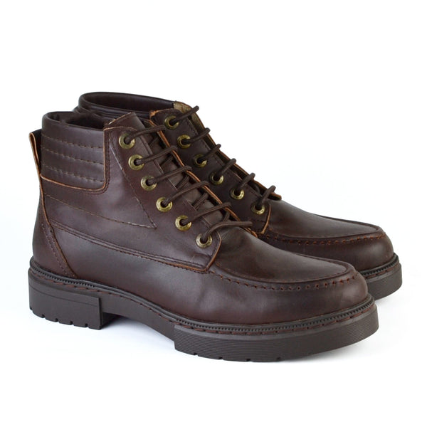 Leather Bold Halfboot- 8000 BROWN