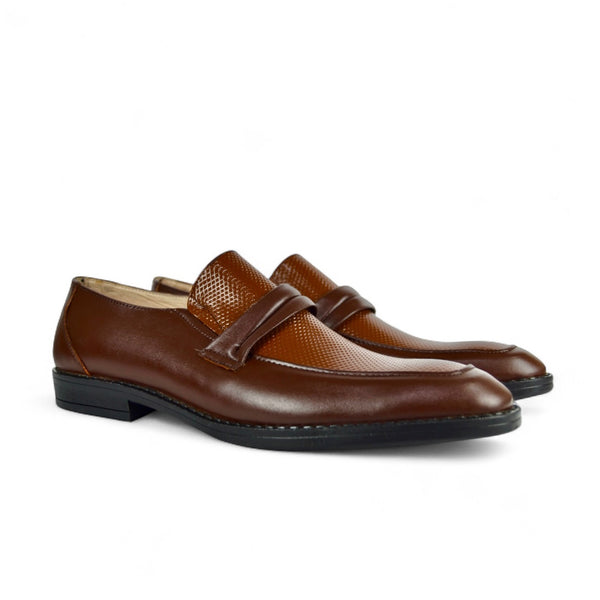 Two-Tone Loafer - Brown
