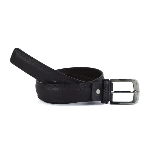 Leather Semi formal belt - B-12 DARK BROWN