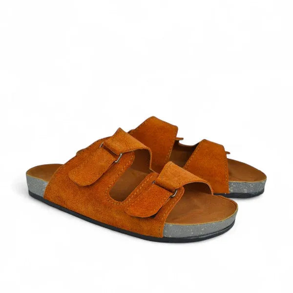 Leather SnapLock Sandal - Havana