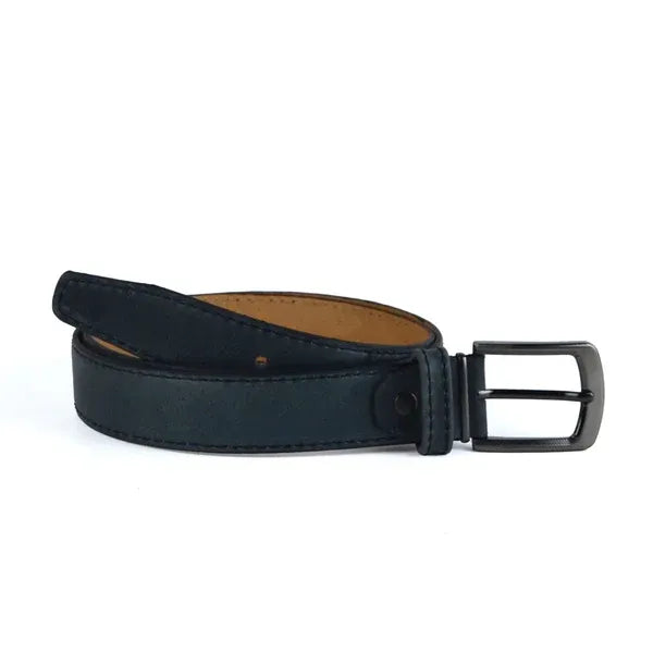 Leather Semi formal belt - B-11GRAY PULUP