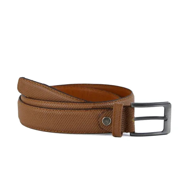Leather classic belt - M-123 HAVAN