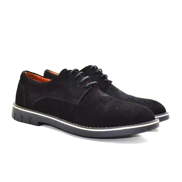leather Smart Casual Shoes - S-2003 black
