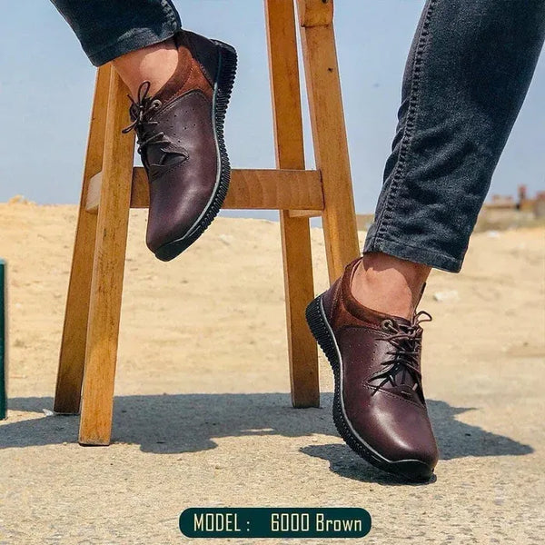 Leather Sneaker  - 6000 BROWN