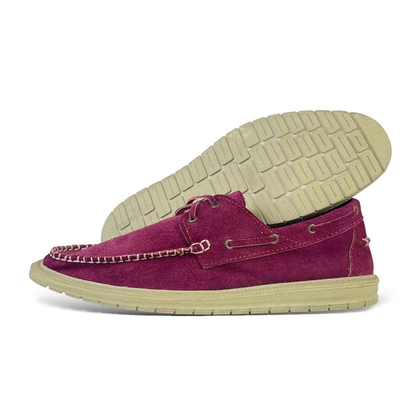 Suede Casual Shoes - S-SPagu Burgundy