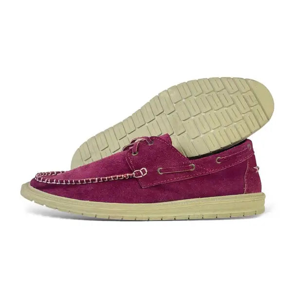 Suede Casual Shoes - S-SPagu Burgundy