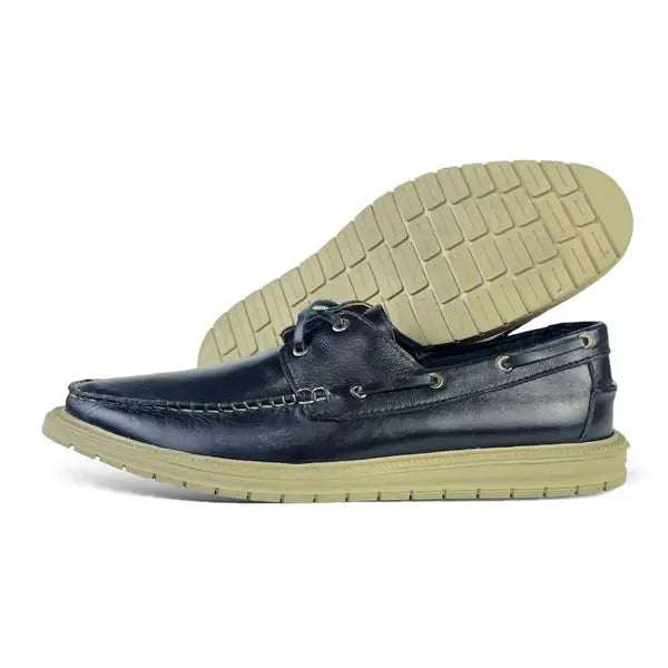 Leather Casual Shoes - SPAGU Black