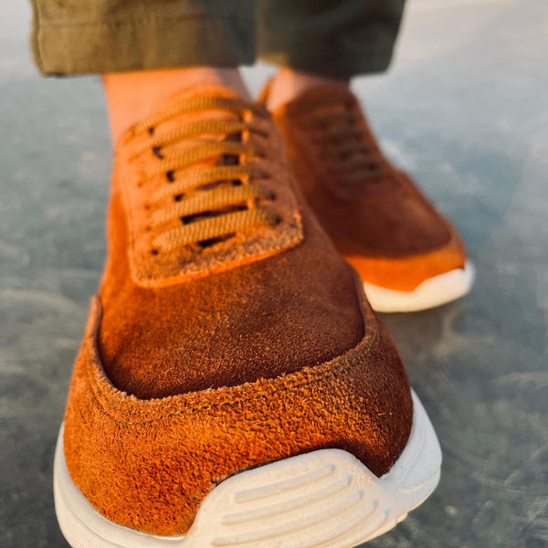 S-ORCA SUEDE SNEAKER -HAVANA