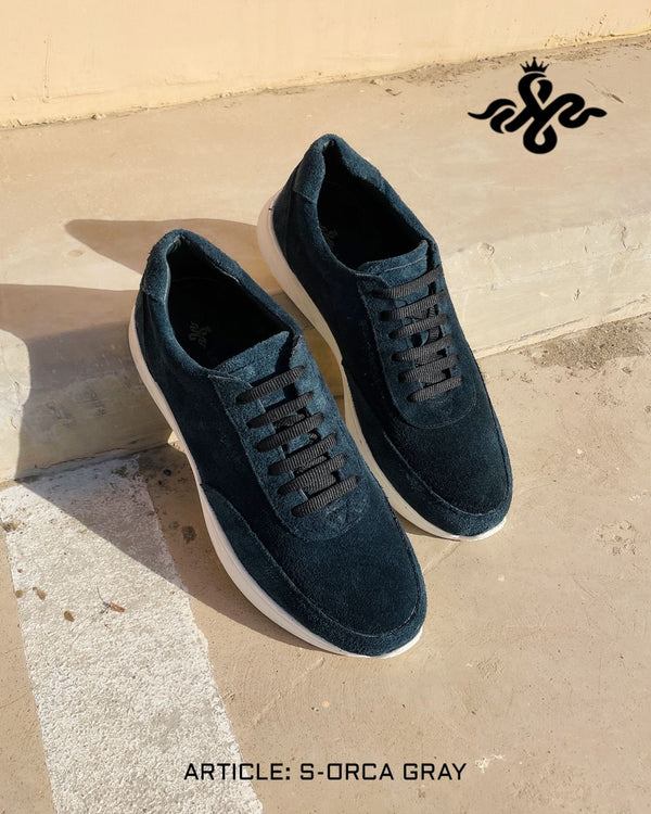 S-ORCA SUEDE SNEAKER - GRAY