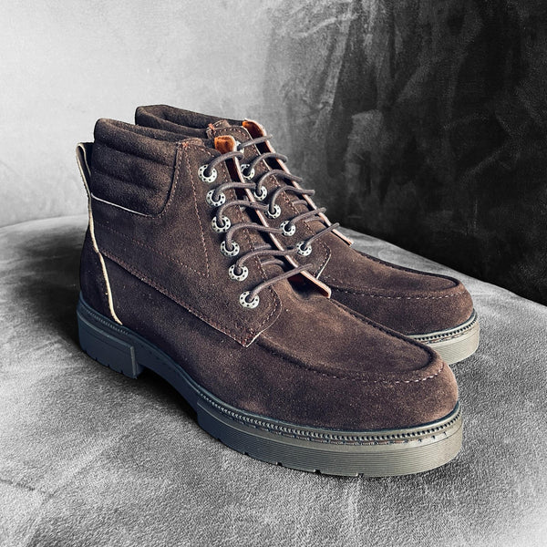Suede Bold Halfboot - SN-8000 BROWN