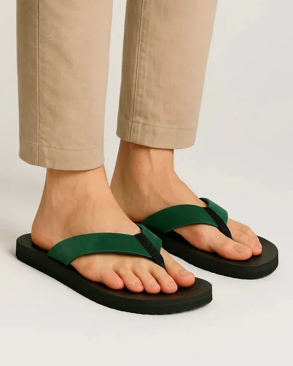 Leather SnapToe - Olive Green