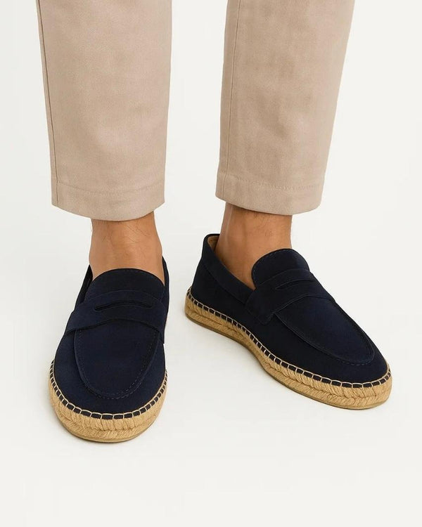Leather Cangro Espadrilles - Black