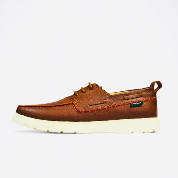 Leather Boat Shoes - Havana
