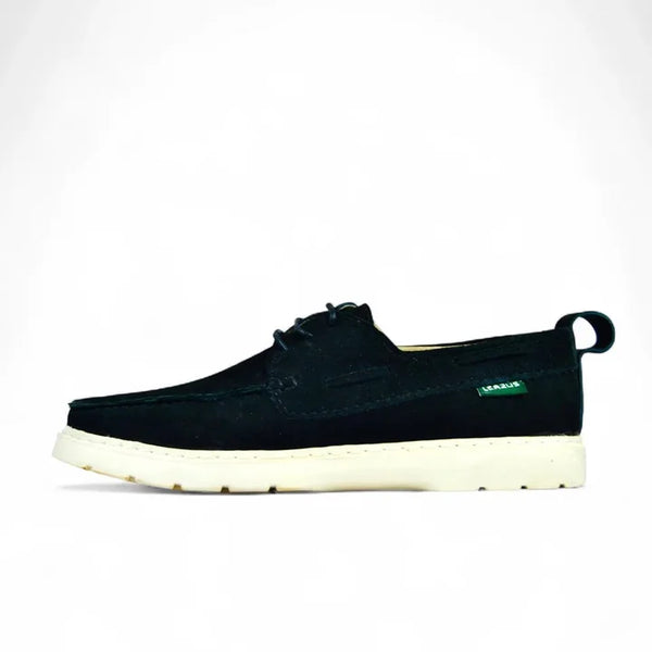 Leather Boat Shoes - S-Black