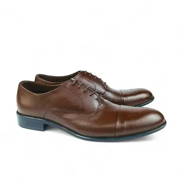 Leather Oxford shoes - P-503 Brown