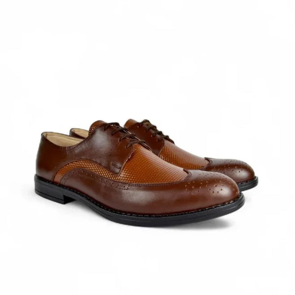 Two-Tone Oxford Brogue - Brown