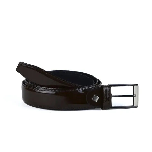 Leather classic belt - SS-122 BROWN