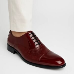 Vernis Derby shoes - MS-503 Burgundy