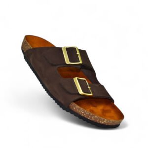 Leather SnapDue Sandal - Brown