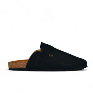 Leather SnapClog - Black
