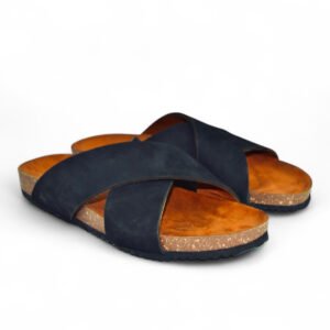 Leather SnapX Sandal - Black
