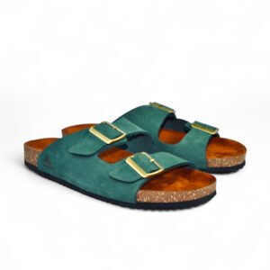 Leather SnapDue Sandal - Green
