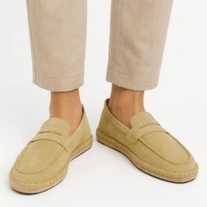 Leather Cangro Espadrilles - Beige