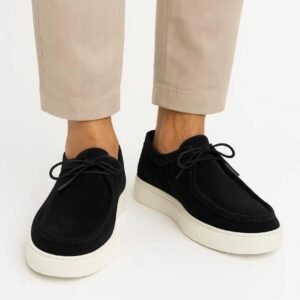 Leazus Flexlite Shoes - Suede Black
