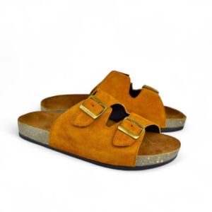Leather SnapDue Sandal - Havana