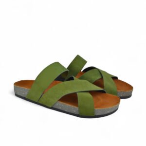 Leather SnapXtra Sandal - Olive