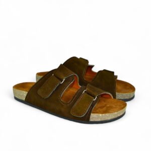 Leather SnapLock Sandal - Brown