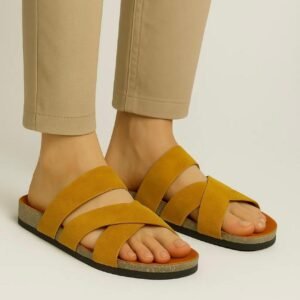 Leather SnapXtra Sandal - Havana